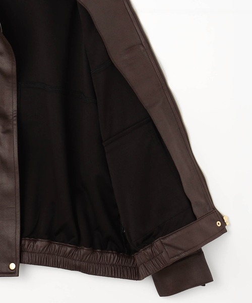 NICOLE CLUB(ニコル クラブ)の「2wayヴィンテージ加工ブルゾン(ブルゾン・レディース・オフホワイト/ブラウン・MEDIUM)」の5枚目の写真