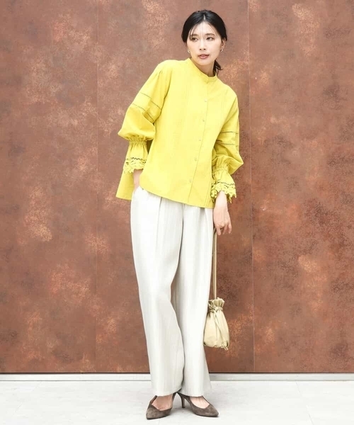 サテン地バレルパンツ/洗える（その他パンツ）｜MK MICHEL KLEIN