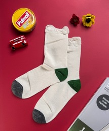 CALIFORNIA OUTFITTERS（カリフォルニア アウトフィッターズ）の「9C11 【9カラー×柄】くしゅくしゅ カラー配色クルー丈 リブソックス（ソックス/靴下・レディース）」