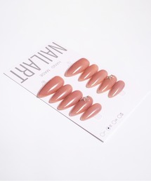 KONVINI（コンビニ）の「【not a nail】水光マグネットビジューラインデザインロングネイルチップ（ネイルシール/ネイルチップ）」