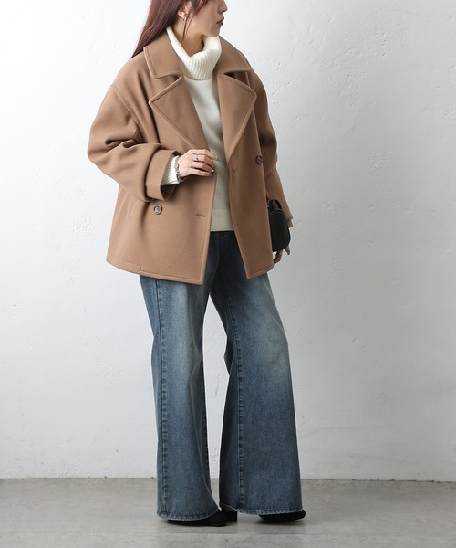 COLONY 2139(コロニートゥーワンスリーナイン)の「テックウールPコート(ピーコート・レディース・ベージュ/ブラック/グレー・SMALL/MEDIUM)」の9枚目の写真