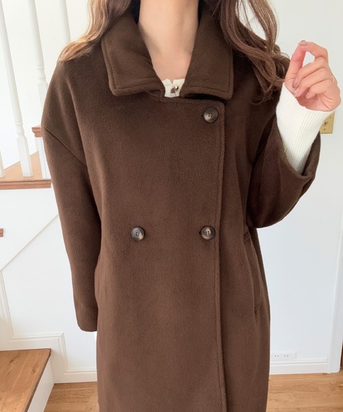 LAUIR(ラウアー)の「2wayロングチェスターコート(チェスターコート・レディース・ブラック/チャコール/ブラウン・X-LARGE/LARGE/MEDIUM)」の11枚目の写真