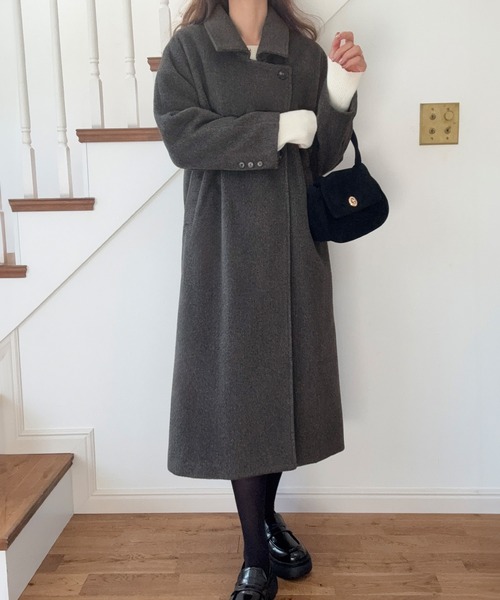LAUIR(ラウアー)の「2wayロングチェスターコート(チェスターコート・レディース・ブラック/チャコール/ブラウン・X-LARGE/LARGE/MEDIUM)」の16枚目の写真