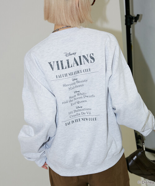 PUBLUX（パブリュクス）の「PUBLUX/パブリュクス 別注 'Disney VILLAINS' SWEAT/'ディズニーヴィランズ' プリントスウェット(限定展開)（スウェット・メンズ・チャコールグレー/ライトグレー・MEDIUM/LARGE/SMALL）」の11枚目の写真