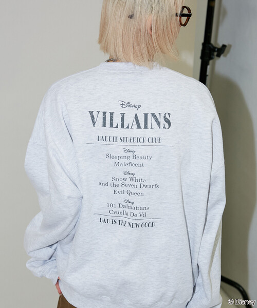 PUBLUX（パブリュクス）の「PUBLUX/パブリュクス 別注 'Disney VILLAINS' SWEAT/'ディズニーヴィランズ' プリントスウェット(限定展開)（スウェット・メンズ・チャコールグレー/ライトグレー・MEDIUM/LARGE/SMALL）」の17枚目の写真