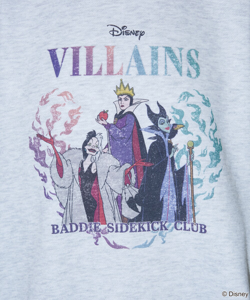 PUBLUX（パブリュクス）の「PUBLUX/パブリュクス 別注 'Disney VILLAINS' SWEAT/'ディズニーヴィランズ' プリントスウェット(限定展開)（スウェット・メンズ・チャコールグレー/ライトグレー・MEDIUM/LARGE/SMALL）」の20枚目の写真