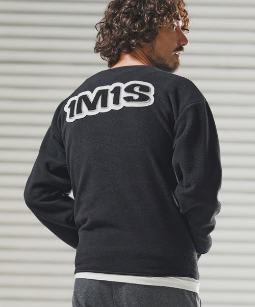 1minute 1second(ワンミニットワンセカンド)の「msw1782-microfleece sweatshirt with 1M1S chenille embroidered patch フリーストレーナー(1M25F290)(スウェット・メンズ・ネイビー/ナチュラル/ブラック・XXL/XL/L/M)」の17枚目の写真