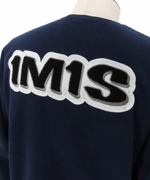 1minute 1second(ワンミニットワンセカンド)の「msw1782-microfleece sweatshirt with 1M1S chenille embroidered patch フリーストレーナー(1M25F290)(スウェット・メンズ・ネイビー/ナチュラル/ブラック・XXL/XL/L/M)」の6枚目の写真
