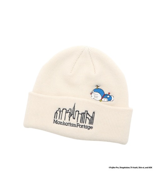 Manhattan Portage（マンハッタンポーテージ）の「Embroidery Watch DORAEMON（ニットキャップ/ビーニー・メンズ・アイボリー/ブラック・FREE）」の2枚目の写真
