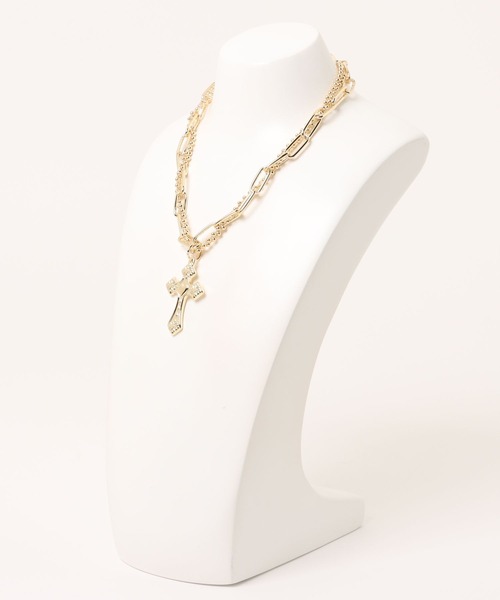 jouetie（ジュエティ）の「クロスレイヤードネックレス（ネックレス・レディース・ゴールド/シルバー・FREE）」の7枚目の写真