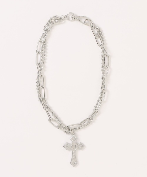 jouetie（ジュエティ）の「クロスレイヤードネックレス（ネックレス・レディース・ゴールド/シルバー・FREE）」の5枚目の写真