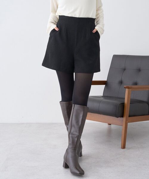 earth music&ecology(アースミュージックアンドエコロジー)の「バックレースアップショートパンツ(その他パンツ・レディース・ブラウン/ブラック・S/M)」の16枚目の写真