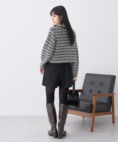 earth music&ecology(アースミュージックアンドエコロジー)の「バックレースアップショートパンツ(その他パンツ・レディース・ブラウン/ブラック・S/M)」の21枚目の写真