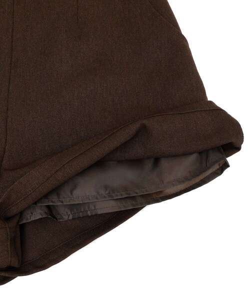 earth music&ecology(アースミュージックアンドエコロジー)の「バックレースアップショートパンツ(その他パンツ・レディース・ブラウン/ブラック・S/M)」の8枚目の写真