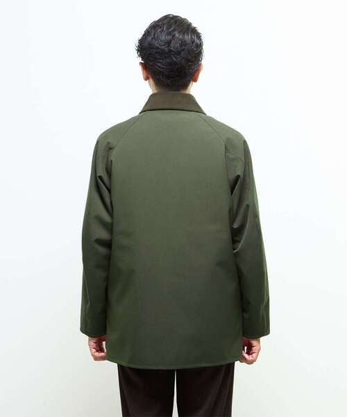 MEN'S MELROSE（メンズメルローズ）の「ボンディングツイルステンカラーブルゾン | 防風（ブルゾン・メンズ・ブラック/カーキ・2/3/4/5）」の9枚目の写真