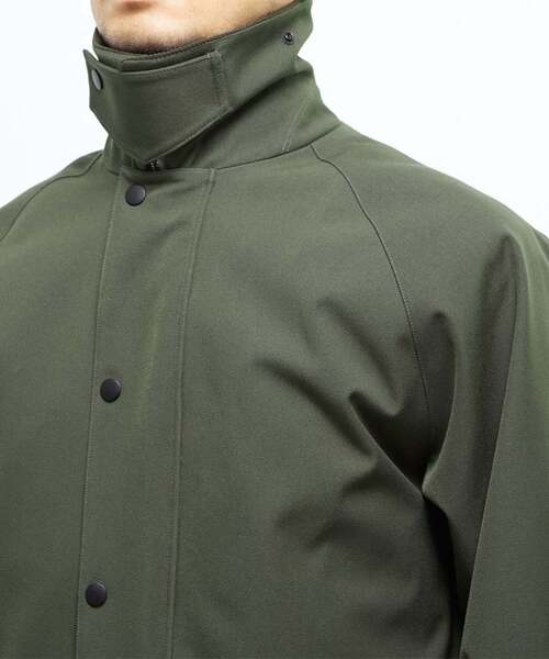 MEN'S MELROSE（メンズメルローズ）の「ボンディングツイルステンカラーブルゾン | 防風（ブルゾン・メンズ・ブラック/カーキ・2/3/4/5）」の12枚目の写真