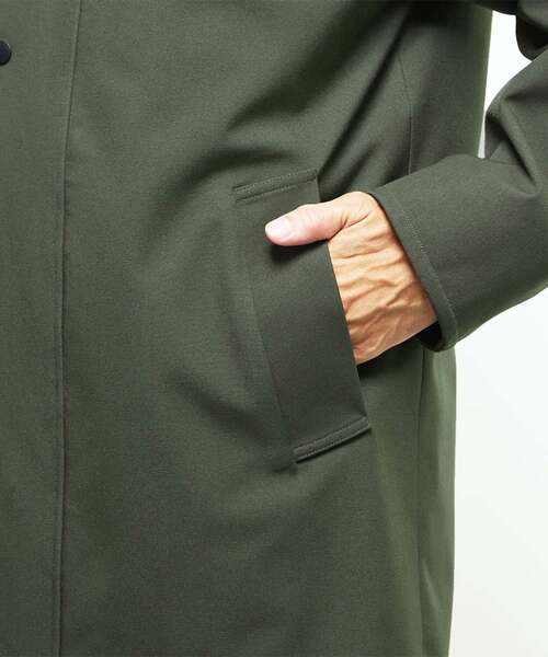MEN'S MELROSE（メンズメルローズ）の「ボンディングツイルステンカラーブルゾン | 防風（ブルゾン・メンズ・ブラック/カーキ・2/3/4/5）」の13枚目の写真
