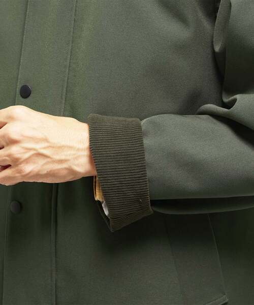 MEN'S MELROSE（メンズメルローズ）の「ボンディングツイルステンカラーブルゾン | 防風（ブルゾン・メンズ・ブラック/カーキ・2/3/4/5）」の14枚目の写真