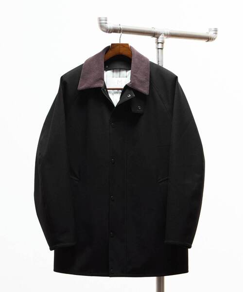 MEN'S MELROSE（メンズメルローズ）の「ボンディングツイルステンカラーブルゾン | 防風（ブルゾン・メンズ・ブラック/カーキ・2/3/4/5）」の20枚目の写真