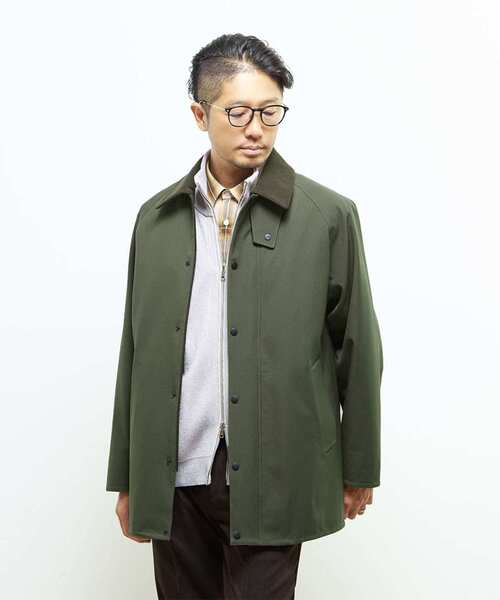 MEN'S MELROSE（メンズメルローズ）の「ボンディングツイルステンカラーブルゾン | 防風（ブルゾン・メンズ・ブラック/カーキ・2/3/4/5）」の22枚目の写真