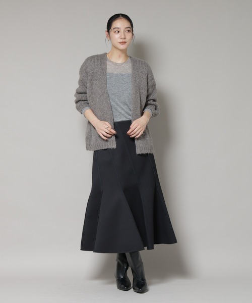 TRICOTS JEAN MARC（トリコットジーンマルク）の「TRICOTS JEAN MARC/ニットカーディガン（ニット/セーター・レディース・ダークブラウン/グレー/グレイッシュベージュ・FREE）」の20枚目の写真