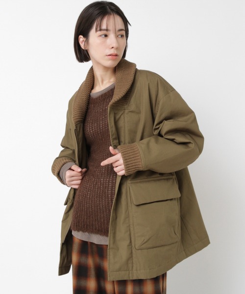 RNA-N(アールエヌエーエヌ)の「J2160 中綿ドンキージャケット(ブルゾン・レディース・スミクロ/オリーブ/ライトグレー・FREE)」の5枚目の写真