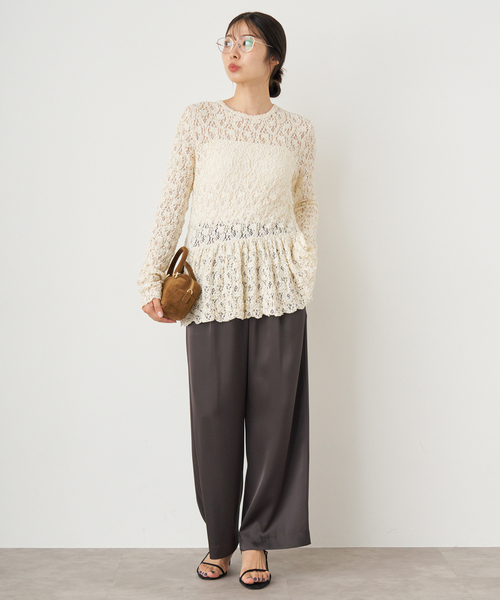 追加》ダブルサテンイージーパンツ（その他パンツ）｜IENA（イエナ）の
