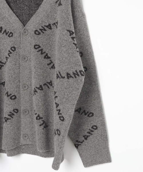 ALAND(エーランド)の「【UNISEX】ALAND/ロゴジャガードカーディガン(カーディガン/ボレロ・レディース・ライトブルー/チャコール・LARGE/MEDIUM)」の6枚目の写真