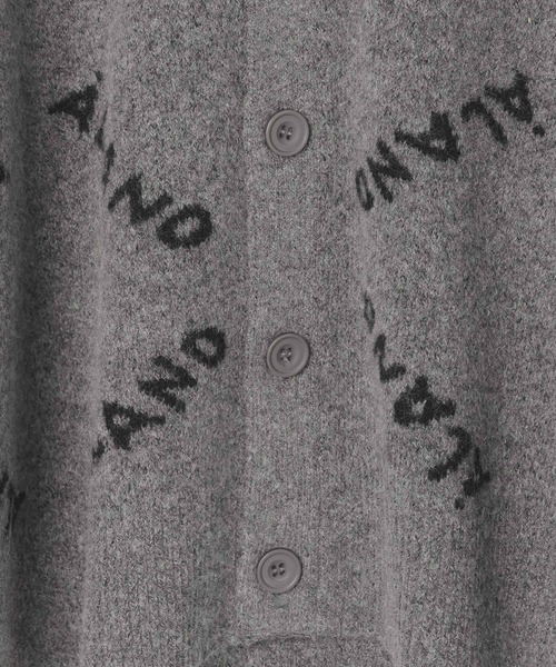 ALAND(エーランド)の「【UNISEX】ALAND/ロゴジャガードカーディガン(カーディガン/ボレロ・レディース・ライトブルー/チャコール・LARGE/MEDIUM)」の8枚目の写真