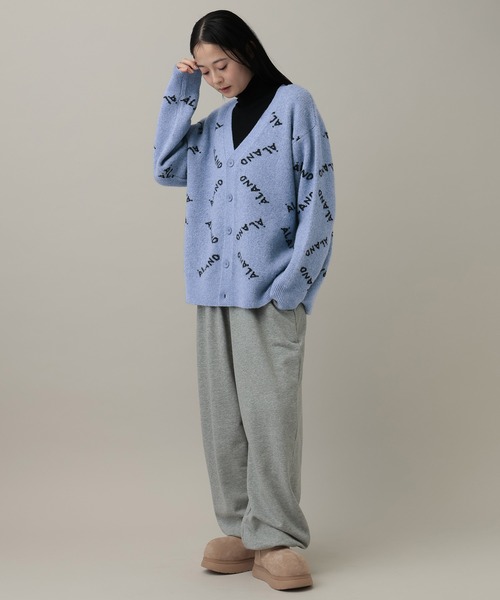 ALAND(エーランド)の「【UNISEX】ALAND/ロゴジャガードカーディガン(カーディガン/ボレロ・レディース・ライトブルー/チャコール・LARGE/MEDIUM)」の13枚目の写真