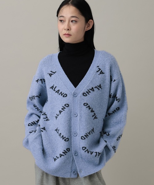 ALAND(エーランド)の「【UNISEX】ALAND/ロゴジャガードカーディガン(カーディガン/ボレロ・レディース・ライトブルー/チャコール・LARGE/MEDIUM)」の15枚目の写真