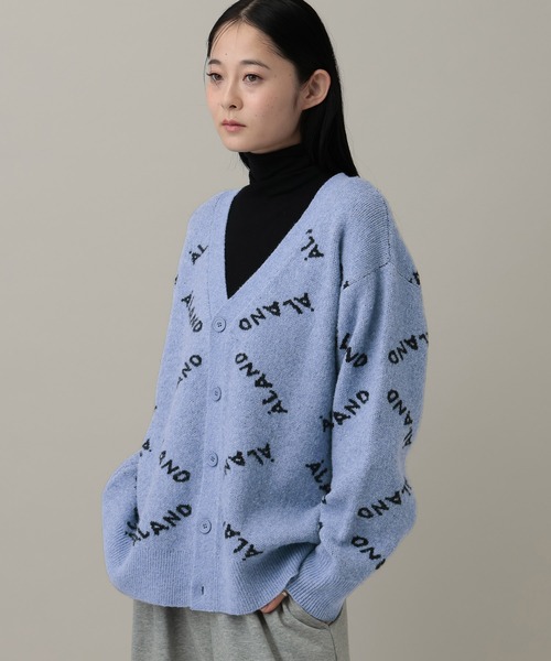 ALAND(エーランド)の「【UNISEX】ALAND/ロゴジャガードカーディガン(カーディガン/ボレロ・レディース・ライトブルー/チャコール・LARGE/MEDIUM)」の16枚目の写真
