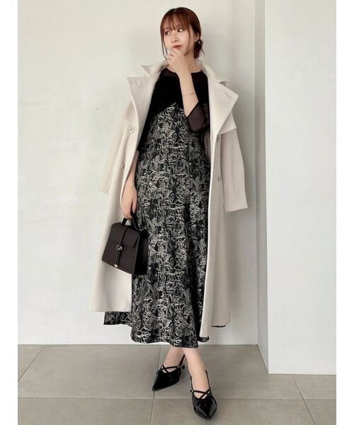 dazzlin（ダズリン）の「チュールベールジャカードドレス（ドレス・レディース・ピンク/ブルー/ブラック・SMALL/MEDIUM）」の11枚目の写真