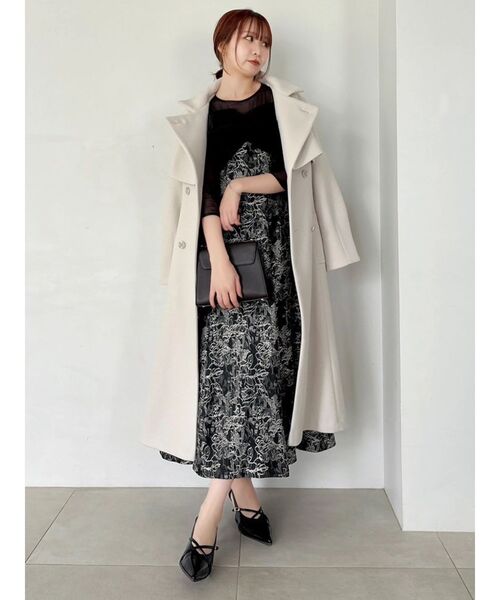 dazzlin（ダズリン）の「チュールベールジャカードドレス（ドレス・レディース・ピンク/ブルー/ブラック・SMALL/MEDIUM）」の12枚目の写真