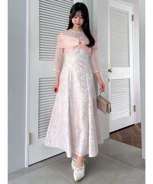 dazzlin（ダズリン）の「チュールベールジャカードドレス（ドレス・レディース・ピンク/ブルー/ブラック・SMALL/MEDIUM）」の15枚目の写真