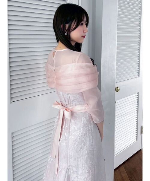 dazzlin（ダズリン）の「チュールベールジャカードドレス（ドレス・レディース・ピンク/ブルー/ブラック・SMALL/MEDIUM）」の21枚目の写真
