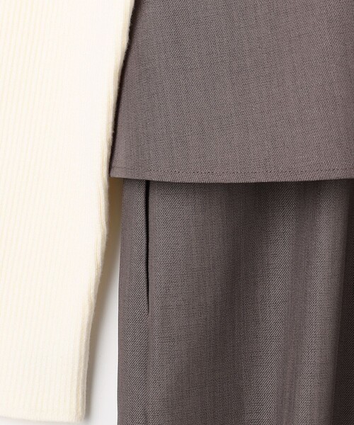ANY SIS(エニィスィス)の「【2SET】ビスチェ ワンピース × ニット セット(セットアップ・レディース・ブラック系/黄土色系・SMALL/LARGE/MEDIUM)」の12枚目の写真