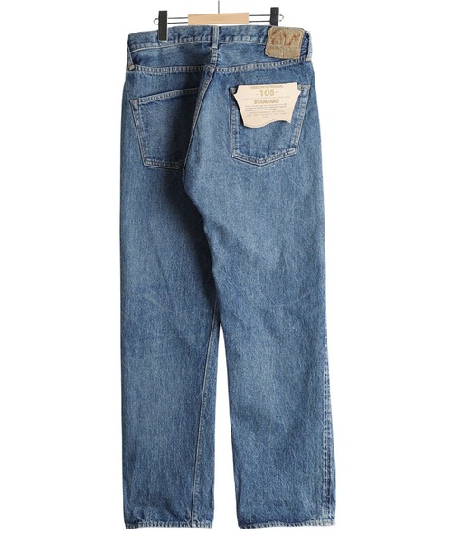 orSlow（オアスロウ）の「Orslow / オアスロウ：SHORT LENGTH 105 STANDARD SELVEDGE DENIM：01-1050SL-84[STD]（デニムパンツ・メンズ・インディゴブルー・4(XL)/2(M)/3(L)）」の2枚目の写真