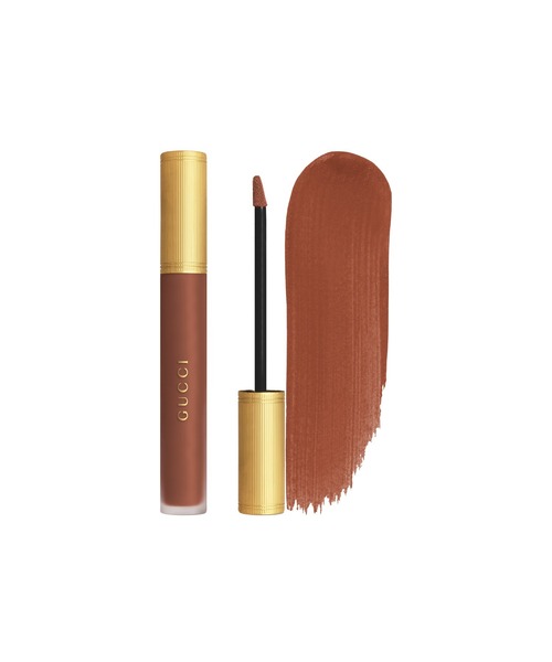 GUCCI beauty(グッチビューティ)の「グッチ ルージュ ア レーヴル リキッド マット(口紅/リップティント/グロス・レディース・203 ミルドレッド ローズウッド/208 ゼイ メット イン アルゼンティーナ/505 ジャネット ラスト/308 ルーシー ダーク オレンジ/509 グッチ ロッソ アンコーラ/315 メイ ピーチ/124 エミリー ブラウン/223 イサベルローズウッド/217 ヴァレリア ローズ・FREE)」の9枚目の写真