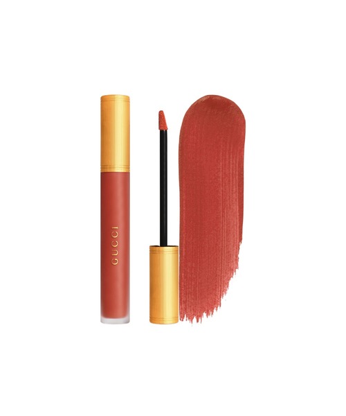 GUCCI beauty(グッチビューティ)の「グッチ ルージュ ア レーヴル リキッド マット(口紅/リップティント/グロス・レディース・203 ミルドレッド ローズウッド/208 ゼイ メット イン アルゼンティーナ/505 ジャネット ラスト/308 ルーシー ダーク オレンジ/509 グッチ ロッソ アンコーラ/315 メイ ピーチ/124 エミリー ブラウン/223 イサベルローズウッド/217 ヴァレリア ローズ・FREE)」の7枚目の写真