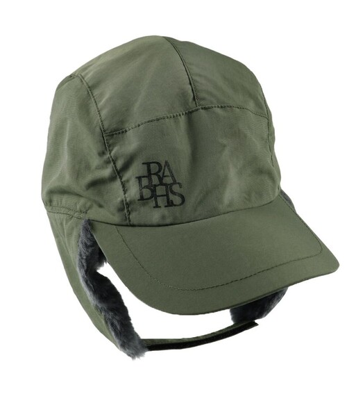 BRANSHES(ブランシェス)の「【あったか】ナイロン/フライトキャップ(キャップ・キッズ・ブラック/カーキオリーブ・54cm/52cm)」の5枚目の写真