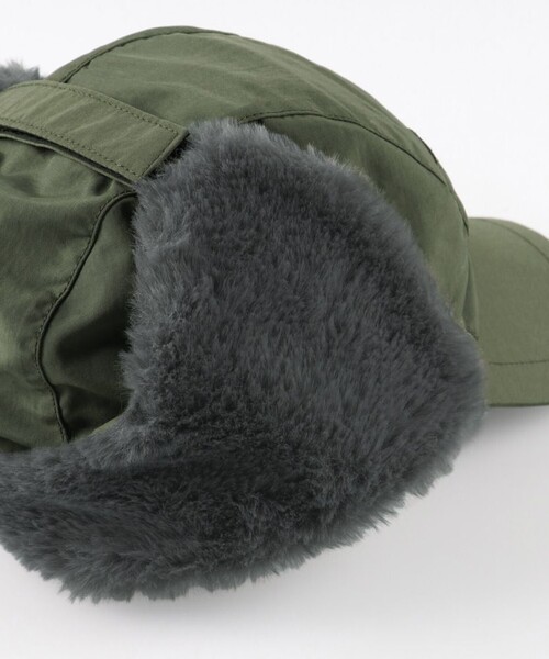 BRANSHES(ブランシェス)の「【あったか】ナイロン/フライトキャップ(キャップ・キッズ・ブラック/カーキオリーブ・54cm/52cm)」の6枚目の写真