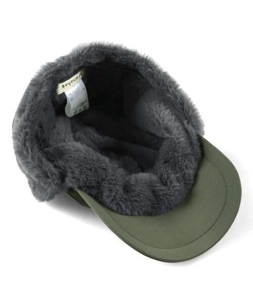 BRANSHES(ブランシェス)の「【あったか】ナイロン/フライトキャップ(キャップ・キッズ・ブラック/カーキオリーブ・54cm/52cm)」の8枚目の写真