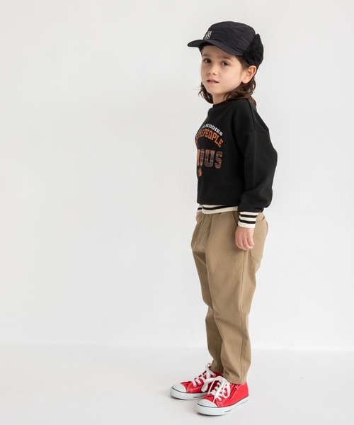 BRANSHES(ブランシェス)の「【あったか】ナイロン/フライトキャップ(キャップ・キッズ・ブラック/カーキオリーブ・54cm/52cm)」の13枚目の写真