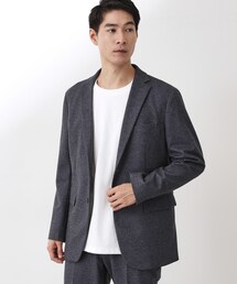 THE SHOP TK  | 起毛TRジャージジャケット 【洗濯機OK／ストレッチ／セットアップ可】(テーラードジャケット)