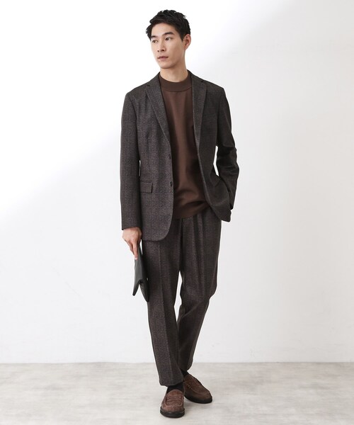 THE SHOP TK (ザ ショップ ティーケー )の「起毛TRジャージジャケット 【洗濯機OK/ストレッチ/セットアップ可】(テーラードジャケット・メンズ・ネイビー系1/ブルー系その他/ダークブラウン系1・02/03/04/01)」の10枚目の写真