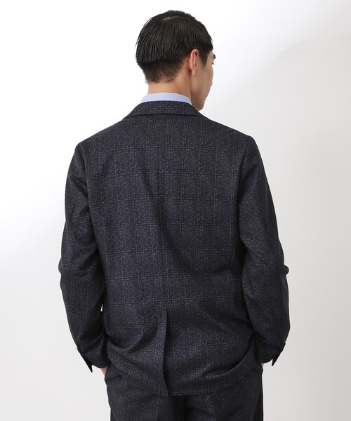THE SHOP TK (ザ ショップ ティーケー )の「起毛TRジャージジャケット 【洗濯機OK/ストレッチ/セットアップ可】(テーラードジャケット・メンズ・ネイビー系1/ブルー系その他/ダークブラウン系1・02/03/04/01)」の13枚目の写真