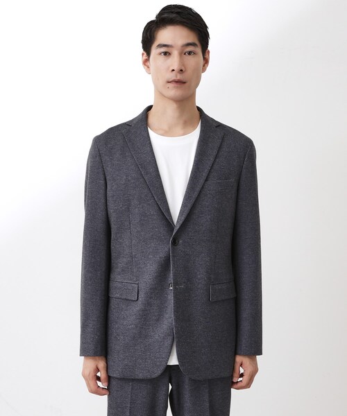 THE SHOP TK (ザ ショップ ティーケー )の「起毛TRジャージジャケット 【洗濯機OK/ストレッチ/セットアップ可】(テーラードジャケット・メンズ・ネイビー系1/ブルー系その他/ダークブラウン系1・02/03/04/01)」の16枚目の写真