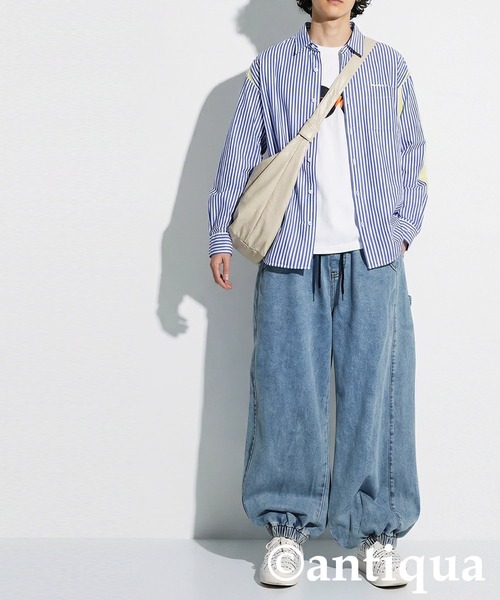 antiqua(アンティカ)の「デニム バルーンパンツ(デニムパンツ・レディース・グレー/ブルー・ONESIZE)」の16枚目の写真