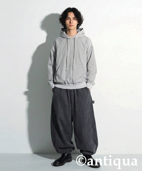 antiqua(アンティカ)の「デニム バルーンパンツ(デニムパンツ・レディース・グレー/ブルー・ONESIZE)」の8枚目の写真